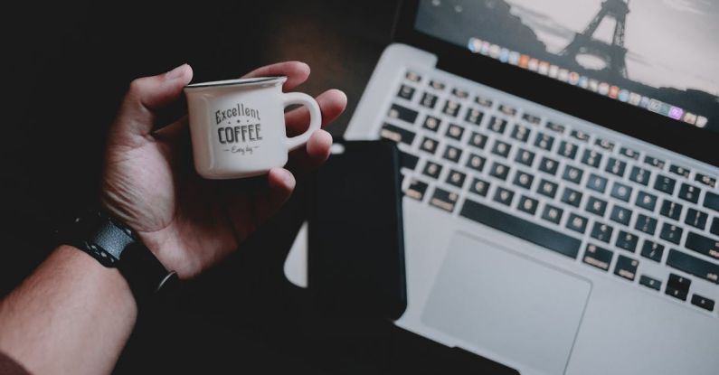 Tiny Computer - White Ceramic Cup