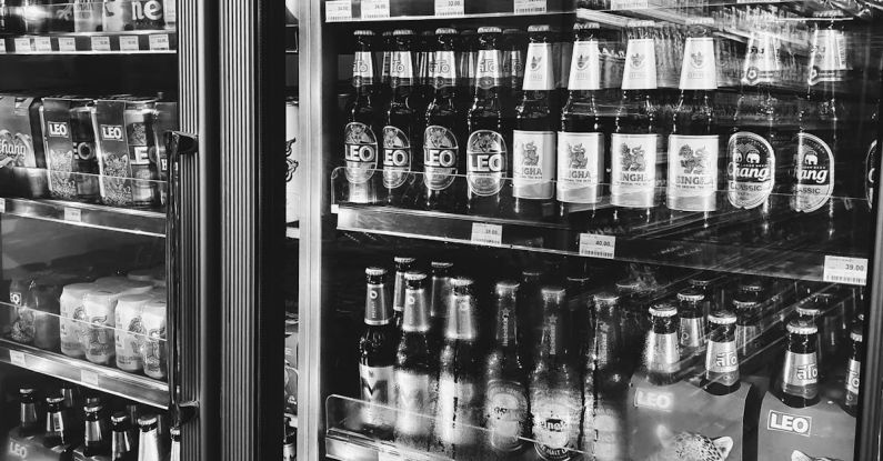 Storage Options - Beer bottles on shelves in store