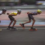 High-speed Internet - man in blue tank top and yellow helmet riding on orange and black motorcycle