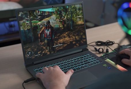 PC Lifespan - a person playing a video game on a laptop