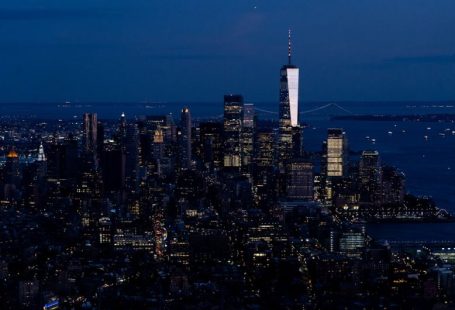Edge Computing - city skyline during night time