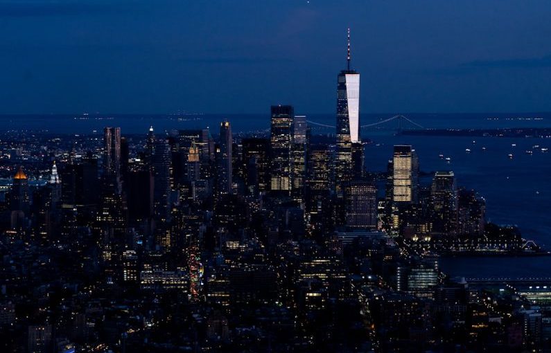 Edge Computing - city skyline during night time